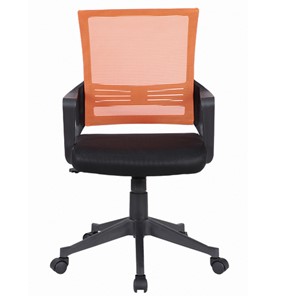 Кресло Brabix Balance MG-320 (с подлокотниками, комбинированное черное/оранжевое) в Перми