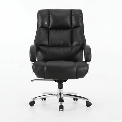 Кресло компьютерное Brabix Premium Bomer HD-007 (рециклированная кожа, хром, черное) в Перми - изображение