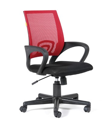 Кресло CHAIRMAN 696 black Сетчатый акрил DW69 красный в Перми - изображение