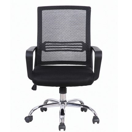 Офисное кресло Brabix Daily MG-317 (с подлокотниками, хром, черное) 531833 в Перми - изображение