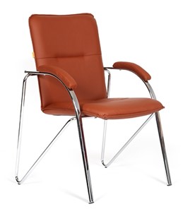Кресло CHAIRMAN 850 Экокожа Terra 111 коричневая в Соликамске