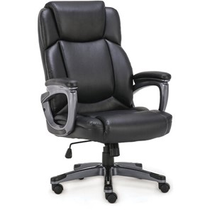 Кресло Brabix Premium Favorite EX-577 (пружинный блок, рециклированная кожа, черное) 531934 в Перми