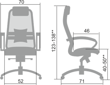 Кресло офисное Samurai S-1.04, бежевый в Перми - предосмотр 1