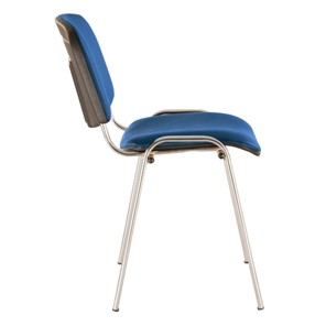 Офисный стул Brabix Iso CF-001 (хромированный каркас, кожзам синий) 531428 в Перми - предосмотр 1