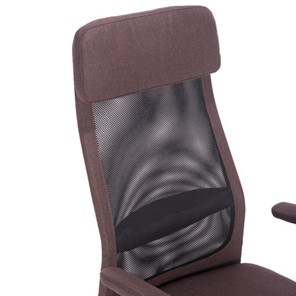 Кресло офисное Brabix Flight EX-540 (хром, ткань, сетка, коричневое) 531849 в Кунгуре - предосмотр 4