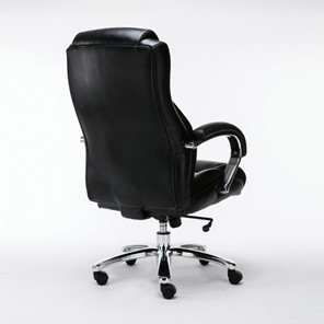 Кресло офисное Brabix Premium Status HD-003 (рециклированная кожа, хром, черное) в Перми - предосмотр 2
