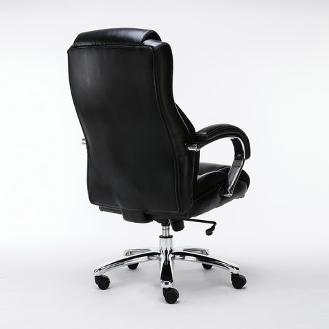 Кресло офисное Brabix Premium Status HD-003 (рециклированная кожа, хром, черное) в Перми - изображение 2