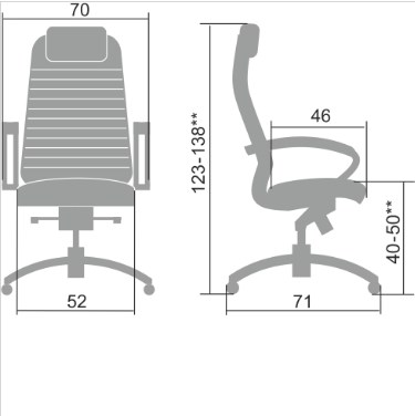 Офисное кресло Samurai K-1.041 бежевый в Перми - изображение 1