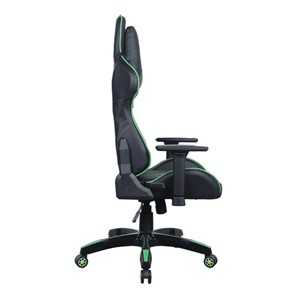 Кресло офисное Brabix GT Carbon GM-120 (две подушки, экокожа, черное/зеленое) в Перми - предосмотр 1