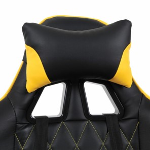Кресло офисное Brabix GT Master GM-110 (две подушки, экокожа, черное/желтое) 531927 в Перми - предосмотр 5