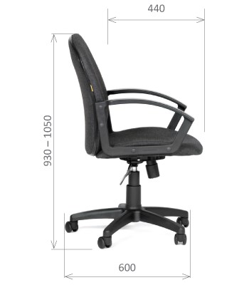 Кресло CHAIRMAN 681 Ткань C-3 черное в Кунгуре - изображение 2