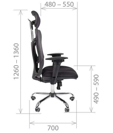 Кресло компьютерное CHAIRMAN 769, ткань TW 12, цвет черный в Перми - изображение 2