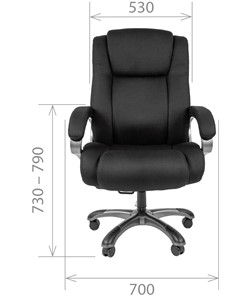 Компьютерное кресло CHAIRMAN 410 Акриловая ткань SX Черный в Кунгуре - предосмотр 1