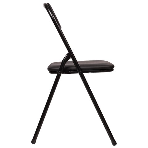 Офисный стул складной Brabix Golf CF-007 (черный каркас, кожзам черный) в Перми - изображение 2