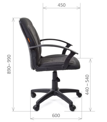 Кресло офисное CHAIRMAN 627 ткань, цвет серый в Березниках - изображение 2
