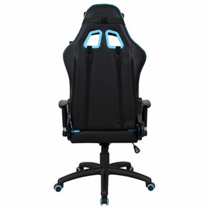 Компьютерное кресло Brabix GT Master GM-110 (две подушки, экокожа, черное/голубое) 531928 в Перми - предосмотр 3