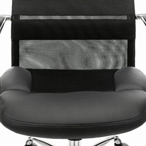 Кресло Brabix Premium Stalker EX-608 CH (хром, ткань-сетка/кожзам, черное) 532091 в Перми - предосмотр 6