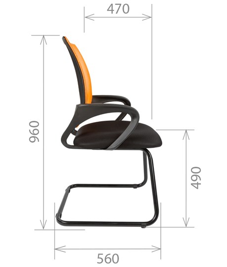 Кресло CHAIRMAN 696V, цвет оранжевый в Перми - изображение 2