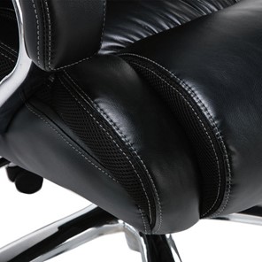 Кресло офисное Brabix Premium Status HD-003 (рециклированная кожа, хром, черное) 531821 в Соликамске - предосмотр 9