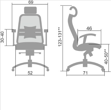 Офисное кресло Samurai S-3.04, черный в Перми - изображение 4
