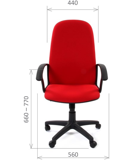 Кресло CHAIRMAN 289, ткань, цвет красный в Перми - изображение 1