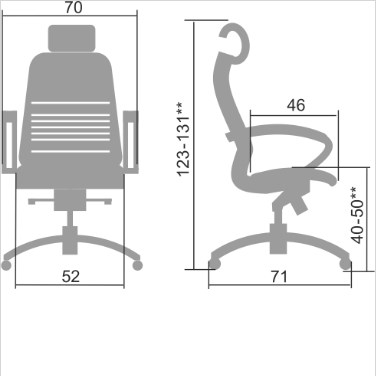Офисное кресло Samurai K-2.04 темно-коричневый в Перми - изображение 1