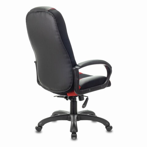 Компьютерное кресло Brabix Premium Rapid GM-102 (экокожа/ткань, черное/красное) в Перми - изображение 2