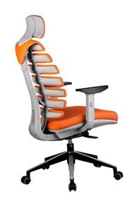 Офисное кресло Riva Chair SHARK (Оранжевый/серый) в Перми - предосмотр 3