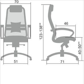 Офисное кресло Samurai SL-1.04, темно-коричневый в Перми - предосмотр 1