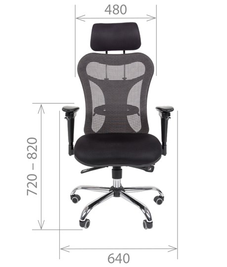 Кресло компьютерное CHAIRMAN 769, ткань TW 12, цвет черный в Перми - изображение 1
