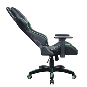 Кресло офисное Brabix GT Carbon GM-120 (две подушки, экокожа, черное/зеленое) в Перми - предосмотр 4