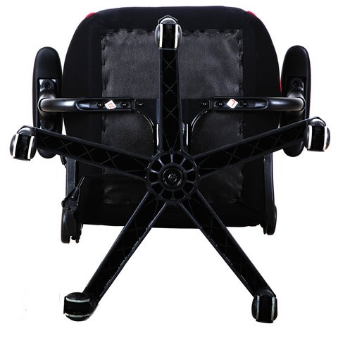 Кресло Brabix GT Racer GM-100 (подушка, ткань, черное/красное) 531820 в Перми - изображение 6