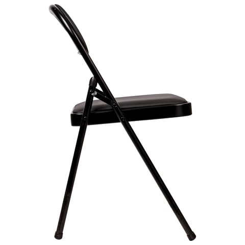 Офисный стул складной Brabix Golf Plus CF-003 Комфорт (черный каркас, кожзам черный) в Перми - изображение 2
