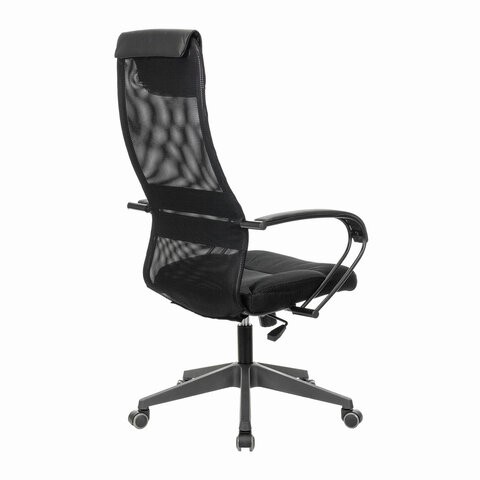 Кресло компьютерное Brabix Premium Stalker EX-608 PL (ткань-сетка/кожзам, черное) 532090 в Кунгуре - изображение 3
