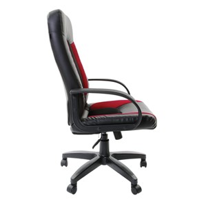 Кресло Brabix Strike EX-525 (экокожа черная, ткань черная/бордовая, TW) в Перми - предосмотр 2