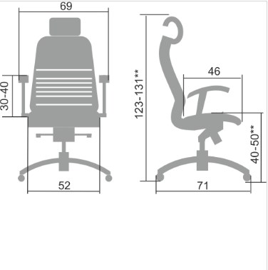 Офисное кресло Samurai K-3.04 черный в Перми - изображение 1