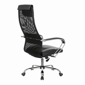 Кресло Brabix Premium Stalker EX-608 CH (хром, ткань-сетка/кожзам, черное) 532091 в Перми - предосмотр 9