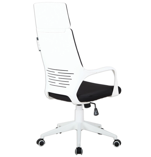 Компьютерное кресло Brabix Premium Prime EX-515 (пластик белый, ткань, черное) 531812 в Перми - изображение 2