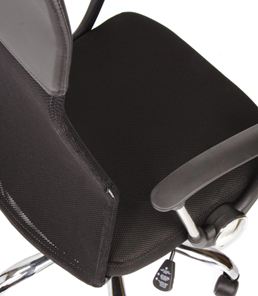 Кресло Brabix Flash MG-302 (с подлокотниками, хром, черное) в Перми - предосмотр 7