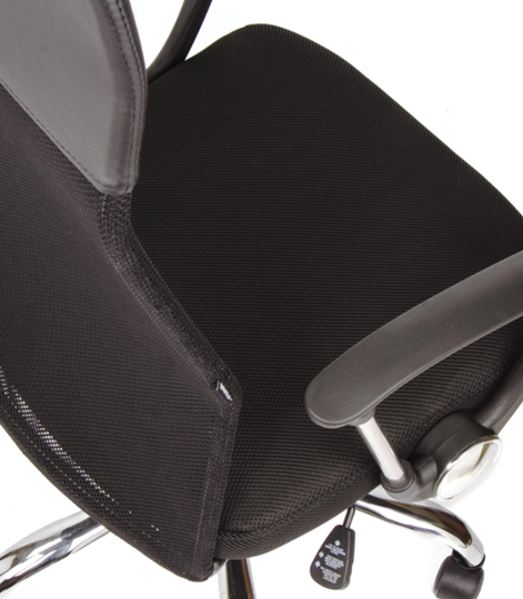 Кресло Brabix Flash MG-302 (с подлокотниками, хром, черное) в Перми - изображение 7