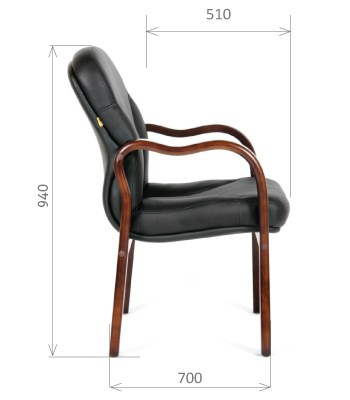Офисное кресло CHAIRMAN 658 Натуральная кожа черный в Чайковском - изображение 2