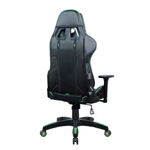 Кресло офисное Brabix GT Carbon GM-120 (две подушки, экокожа, черное/зеленое) в Перми - предосмотр 2
