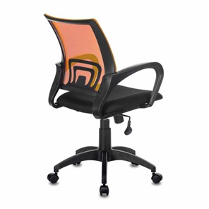 Кресло компьютерное Brabix Fly MG-396 (с подлокотниками, сетка, оранжевое/черное) в Перми - предосмотр 2
