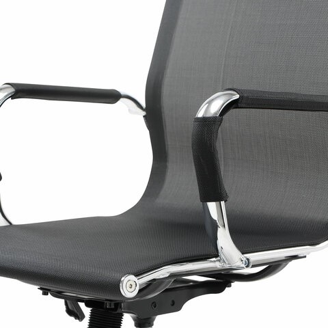 Компьютерное кресло Brabix Line EX-530 (хром, сетка, черное) 531846 в Перми - изображение 8