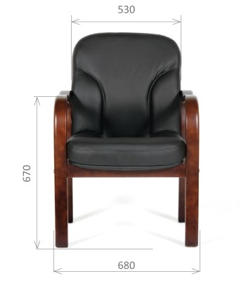 Офисное кресло CHAIRMAN 658 Натуральная кожа черный в Березниках - изображение 1