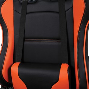 Кресло Brabix GT Racer GM-100 (две подушки, экокожа, черное/оранжевое) в Перми - предосмотр 6