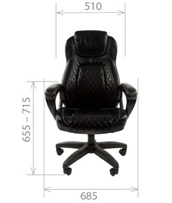 Компьютерное кресло CHAIRMAN 432, экокожа, цвет черный в Перми - предосмотр 1