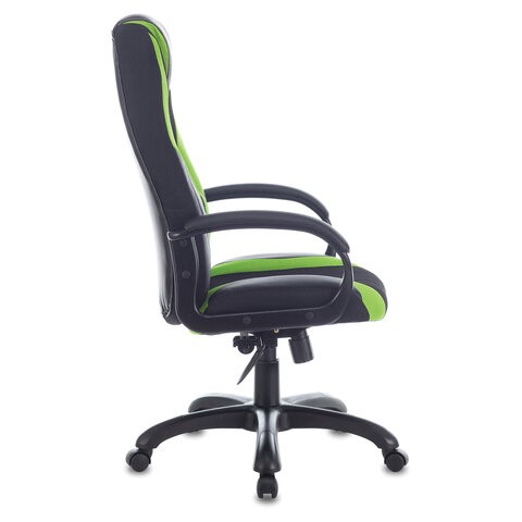 Компьютерное кресло Brabix Premium Rapid GM-102 (экокожа/ткань, черное/зеленое) в Перми - изображение 1