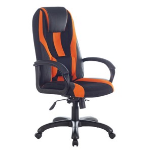 Компьютерное кресло Brabix Premium Rapid GM-102 (экокожа/ткань, черно/оранжевое) в Перми - предосмотр 3