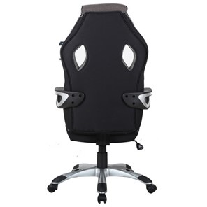 Кресло компьютерное Brabix Techno GM-002 (ткань, черное/серое, вставки белые) в Перми - предосмотр 3